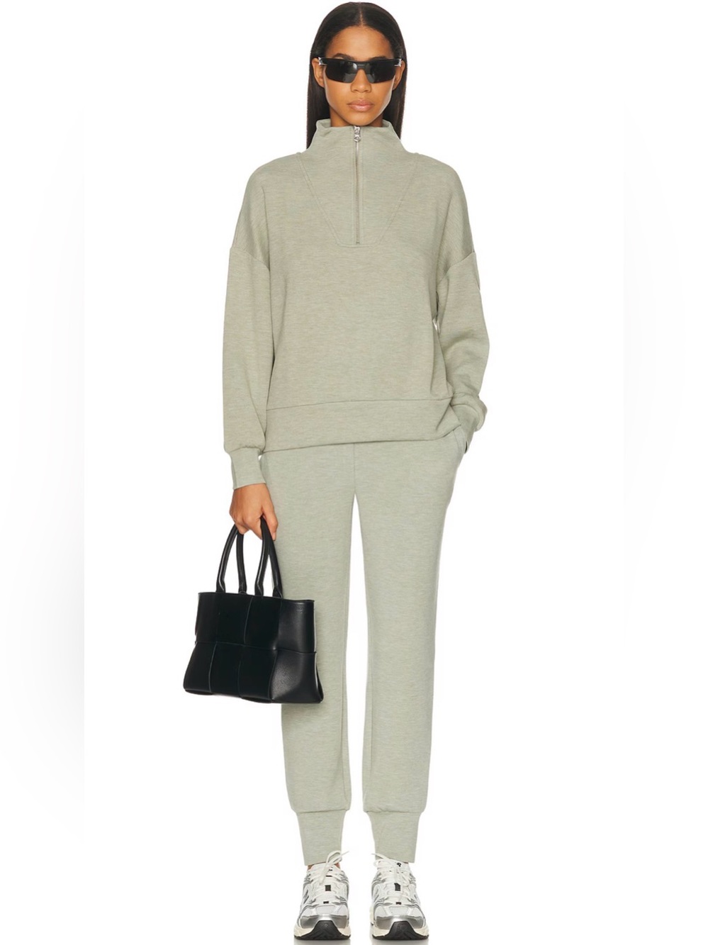 Varley Double Soft Hawley half zip Light and slim cuff 25 inch Jogger lounge set